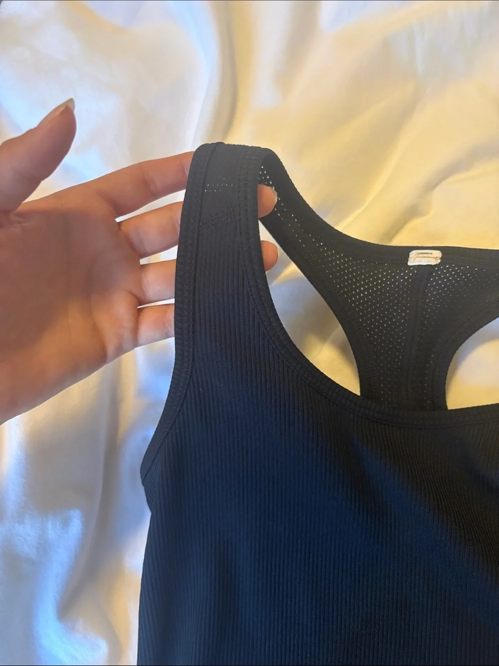 Under Armour Black Ribbed Racerback Tank - Picture 3 of 3